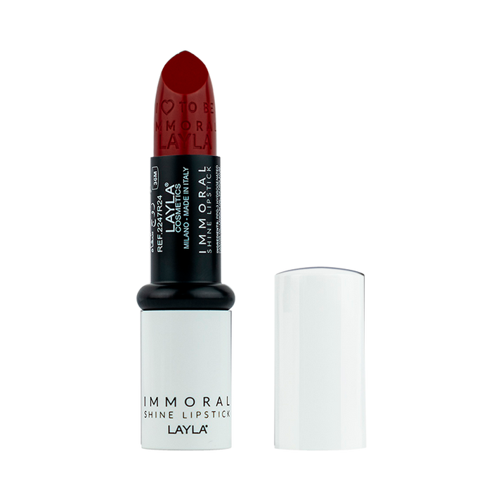 Layla Cosmetics Immoral Shine Lipstick No 30 Royal Red - Ruj Intens Hidratant