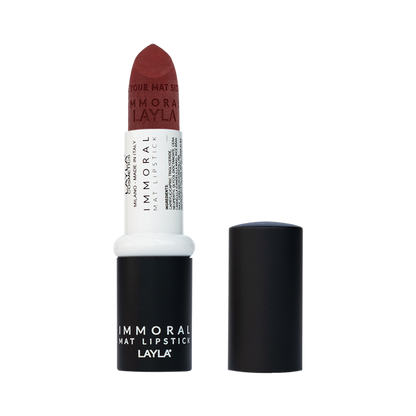 Layla Cosmetics Immoral Mat Lipstick No 8 Nairobi - Ruj Intens Mat