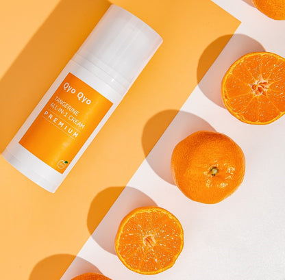 QyoQyo Tangerine All-In-One Cream Anti-Wrinkle and Whitening 100ml - Crema Antiimbatranire