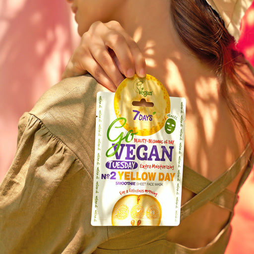 Masca Tip Servetel 7DAYS GoVegan Smoothie Tuesday Yellow Day 25g
