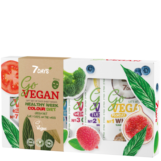 Set Cadou 7DAYS GoVegan Healthy Week Color Diet 7 Masti Calendar