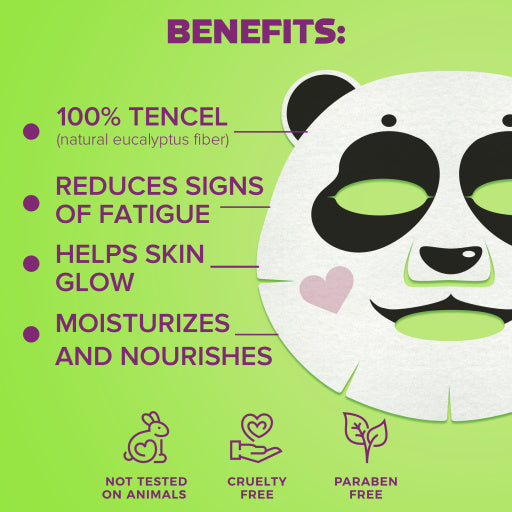 Masca de Fata 7DAYS Animal Mask Sweet Panda Bambus & Ulei de Soia 28g
