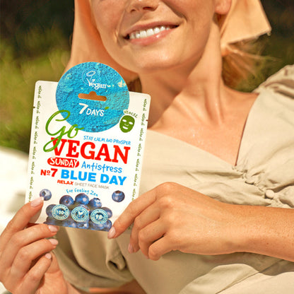 Masca Tip Servetel 7DAYS GoVegan Relaxing Sunday Blue Day 25g