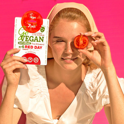 Masca Tip Servetel 7DAYS GoVegan Tomato Saturday Red Day 25g