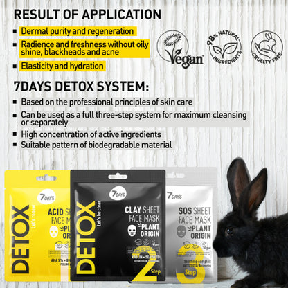 Set Cadou 7DAYS Detox Professional Complex Care 3 Produse