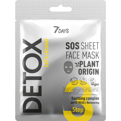 Masca Tip Servetel 7DAYS Detox SOS Complex Calmant 25g