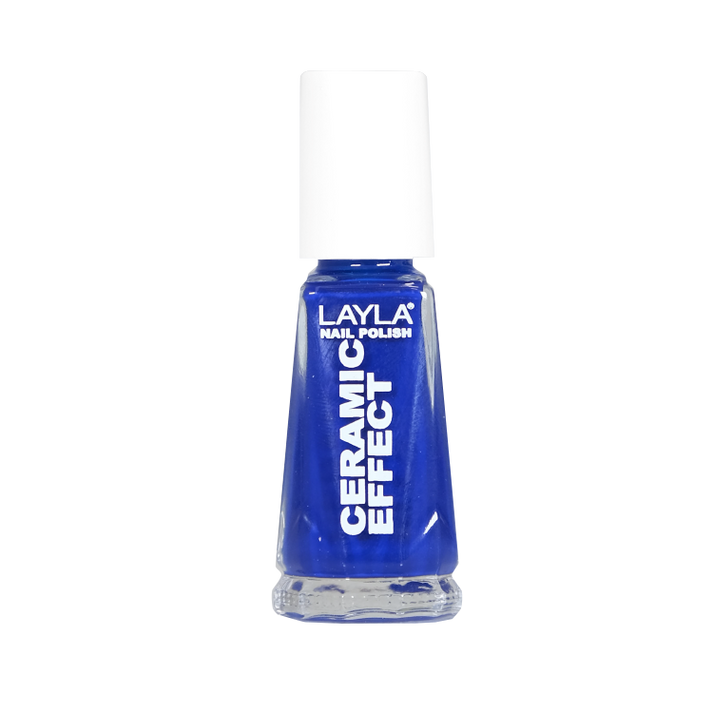 Layla Cosmetics Nail Polish Ceramic Effect N.13 Blue Night - Lac de Unghii Clasic