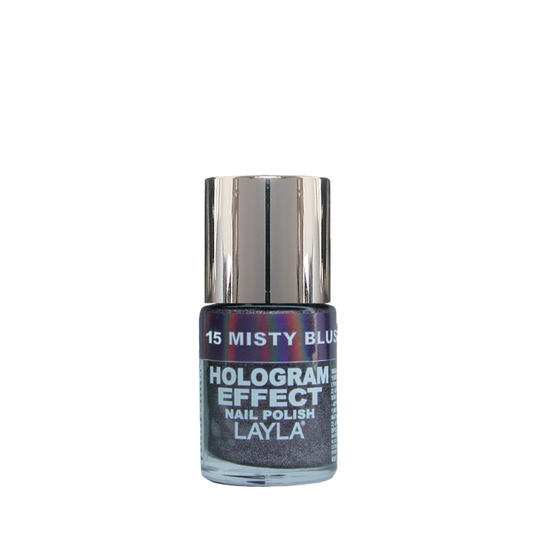 Layla Cosmetics Hologram Effect N.15 Misty Blush - Lac de Unghii Clasic cu Efect Holografic