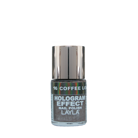 Layla Cosmetics Hologram Effect N.16 Coffee Love - Lac de Unghii Clasic cu Efect Holografic