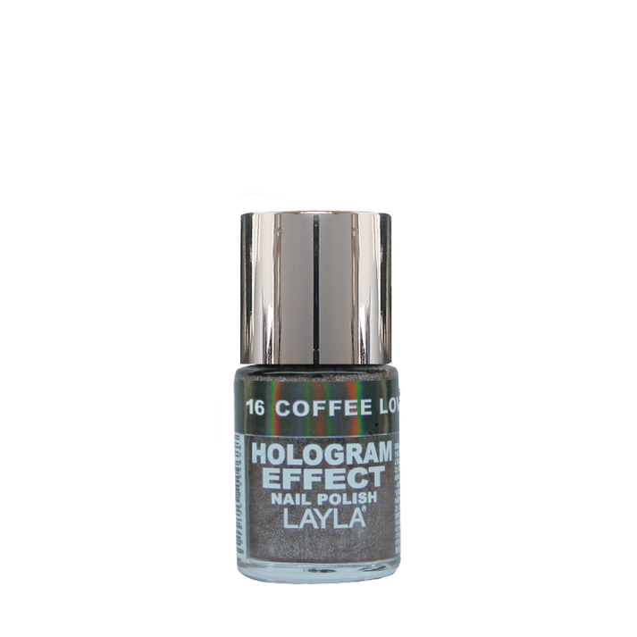 Layla Cosmetics Hologram Effect N.16 Coffee Love - Lac de Unghii Clasic cu Efect Holografic