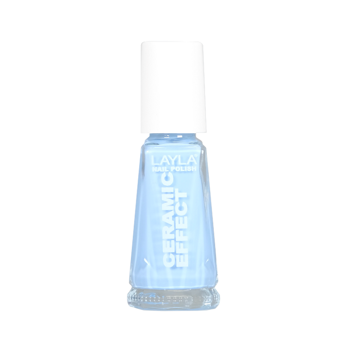 Layla Cosmetics Nail Polish Ceramic Effect N.18 Italian Blue Sky - Lac de Unghii Clasic