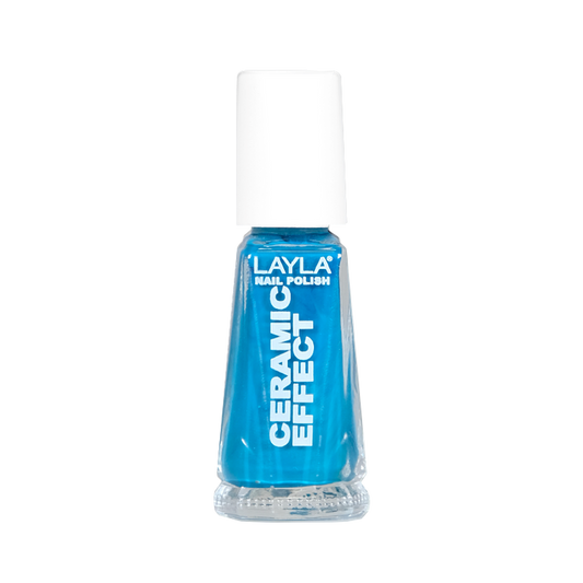 Layla Cosmetics Nail Polish Ceramic Effect N.25 Vintage Turchese - Lac de Unghii Clasic