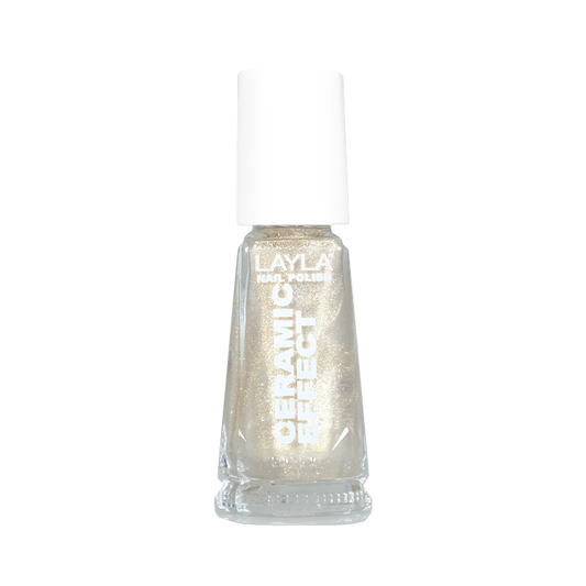 Layla Cosmetics Nail Polish Ceramic Effect N.32 Gold Shimmer - Lac de Unghii Clasic