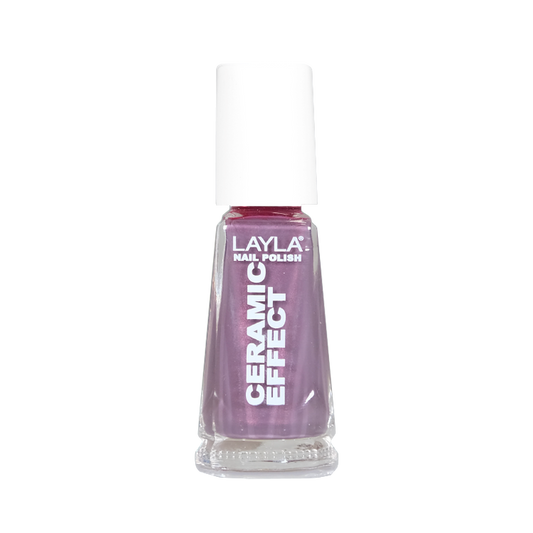 Layla Cosmetics Nail Polish Ceramic Effect N.34 Lavender Mud - Lac de Unghii Clasic
