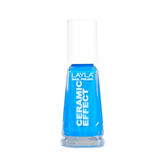 Layla Cosmetics Nail Polish Ceramic Effect N.38 Aquamarine - Lac de Unghii Clasic