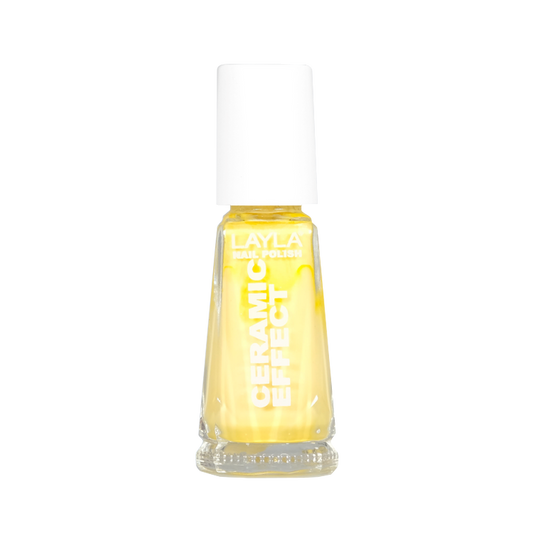 Layla Cosmetics Nail Polish Ceramic Effect N.41 Nice Little Yellow - Lac de Unghii Clasic