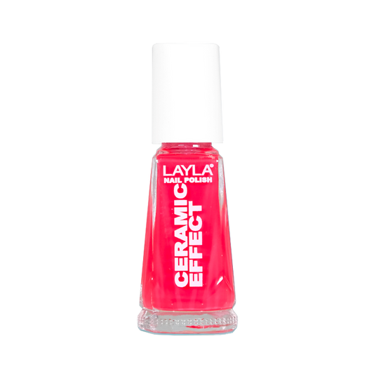 Layla Cosmetics Nail Polish Ceramic Effect N.45 Coral Bay - Lac de Unghii Clasic