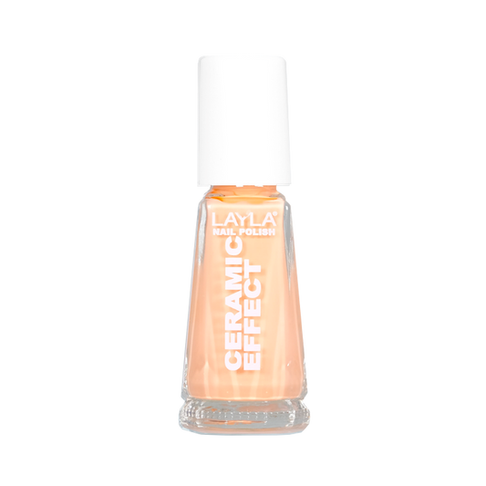Layla Cosmetics Nail Polish Ceramic Effect N.49 Peachy - Lac de Unghii Clasic