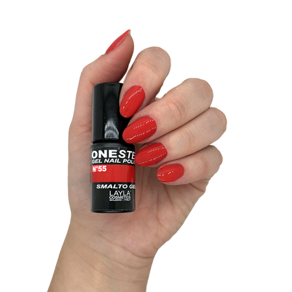 Layla Cosmetics One Step Gel Nail Polish N.55 Red Grooving - Oja Semipermanenta
