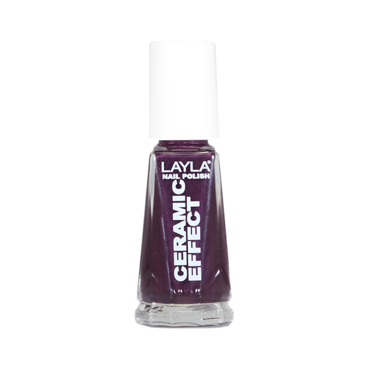 Layla Cosmetics Nail Polish Ceramic Effect N.5 Violet Storm - Lac de Unghii Clasic