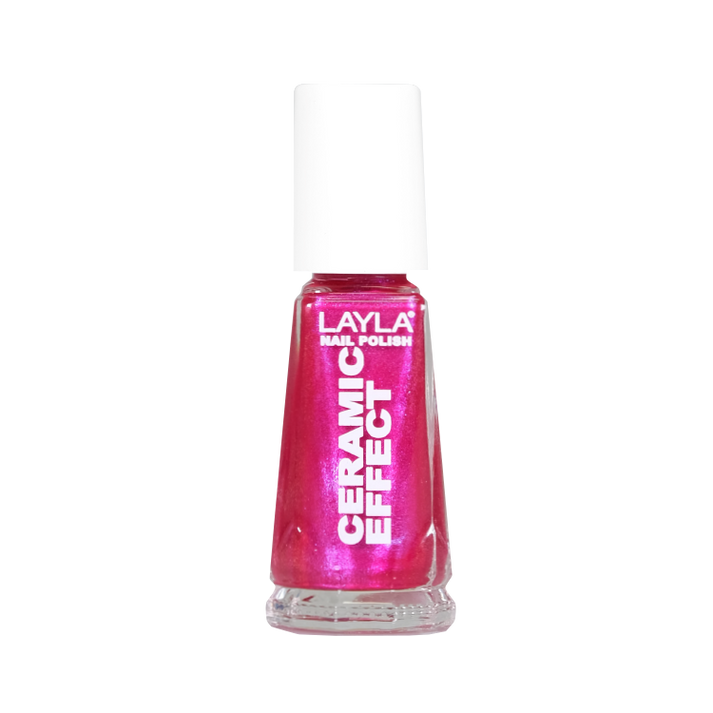 Layla Cosmetics Nail Polish Ceramic Effect N.65 Changing Cherry - Lac de Unghii Clasic