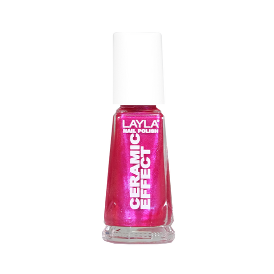 Layla Cosmetics Nail Polish Ceramic Effect N.65 Changing Cherry - Lac de Unghii Clasic