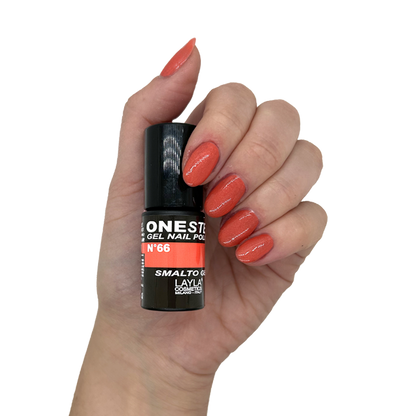 Layla Cosmetics One Step Gel Nail Polish N.66 Poppy Peach - Oja Semipermanenta