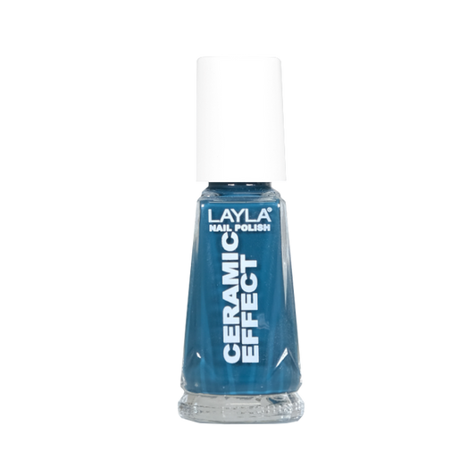 Layla Cosmetics Nail Polish Ceramic Effect N.70 Urban Petrol - Lac de Unghii Clasic