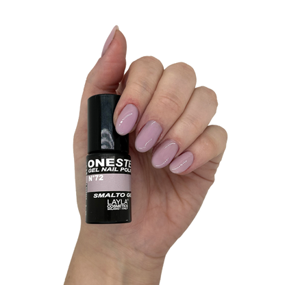 Layla Cosmetics One Step Gel Nail Polish N.72 Milky Pink - Oja Semipermanenta