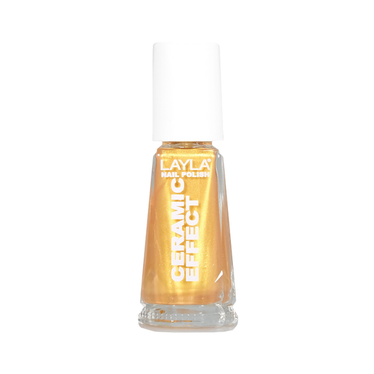 Layla Cosmetics Nail Polish Ceramic Effect N.75 Gold Finger - Lac de Unghii Clasic