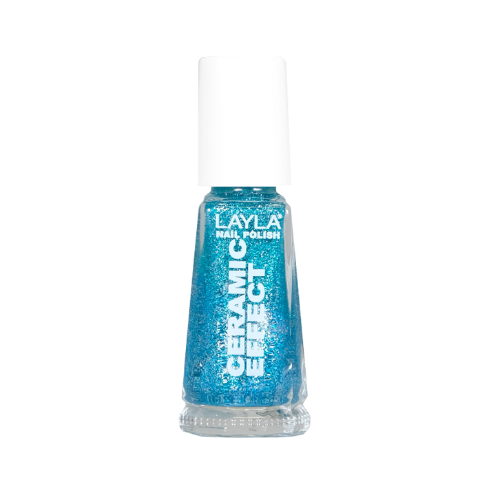 Layla Cosmetics Nail Polish Ceramic Effect N.79 Lucky Glitter - Lac de Unghii Clasic
