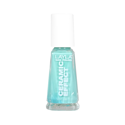 Layla Cosmetics Nail Polish Ceramic Effect N.83 U.S. Of Green - Lac de Unghii Clasic