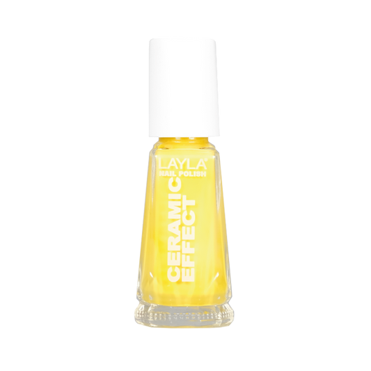 Layla Cosmetics Nail Polish Ceramic Effect N.84 Yellow Submarine - Lac de Unghii Clasic