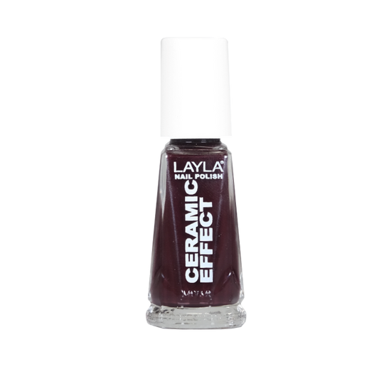 Layla Cosmetics Nail Polish Ceramic Effect N.8 Torrid Red - Lac de Unghii Clasic