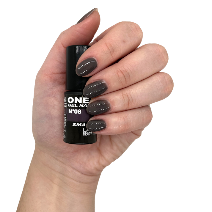 Layla Cosmetics One Step Gel Nail Polish N.8 Anthracite - Oja Semipermanenta