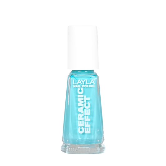 Layla Cosmetics Nail Polish Ceramic Effect N.90 Turq N Caicos - Lac de Unghii Clasic