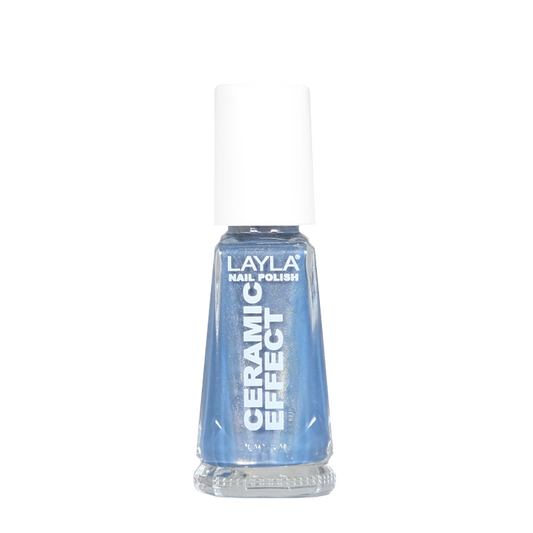 Layla Cosmetics Nail Polish Ceramic Effect N.96 Golden Grey - Lac de Unghii Clasic