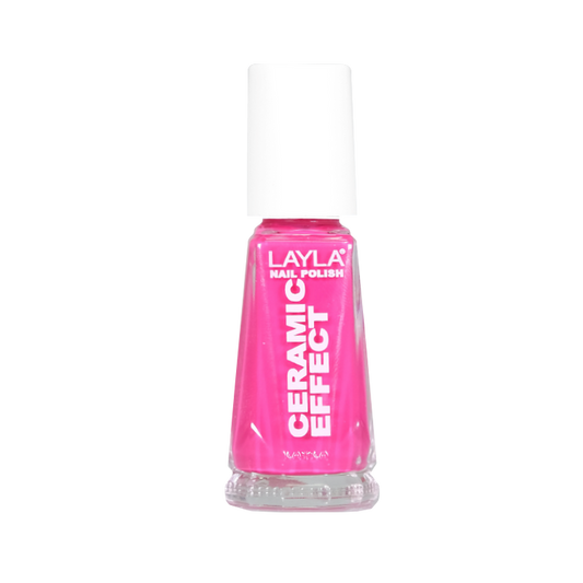 Layla Cosmetics Nail Polish Ceramic Effect N.9 Flirty Fucsia - Lac de Unghii Clasic