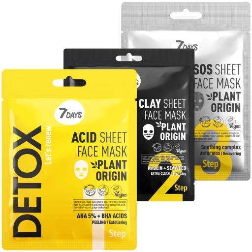 Set Cadou 7DAYS Detox Professional Complex Care 3 Produse
