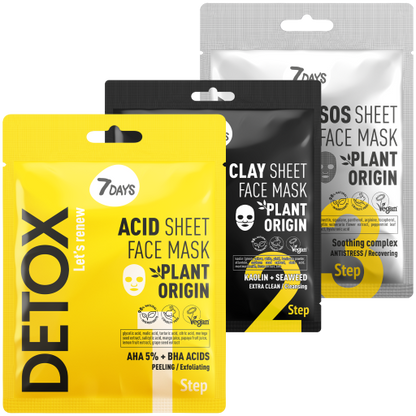 Set Cadou 7DAYS Detox Professional Complex Care 3 Produse