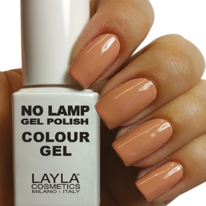 Layla Cosmetics No Lamp Gel Polish Colour N.4 Lazy Brown - Oja Semipermanenta Hibrida