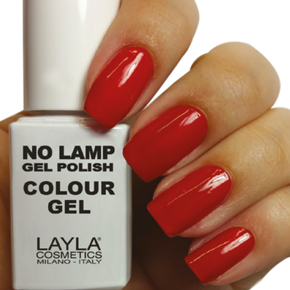 Layla Cosmetics No Lamp Gel Polish Colour N.8 Red Vegas - Oja Semipermanenta Hibrida