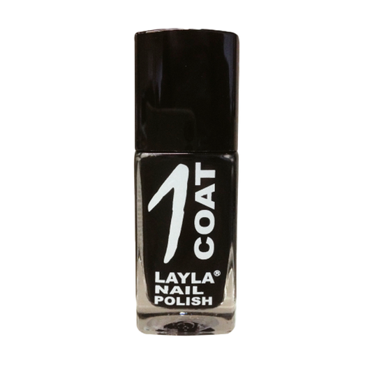 Layla Cosmetics One Coat Nail Polish N.12 Black Rock - Lac de Unghii Clasic