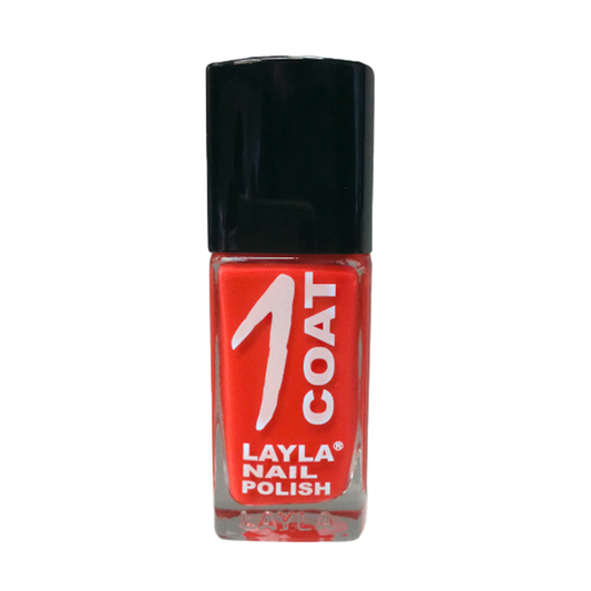 Layla Cosmetics One Coat Nail Polish N.5 Orange Chic - Lac de Unghii Clasic