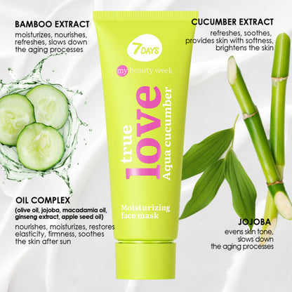 Masca Faciala 7DAYS My Beauty Week True Love Hidratanta 80ml