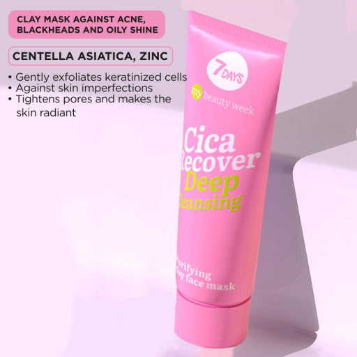 Masca Argila Faciala 7DAYS My Beauty Week Cica Recover Purifianta 80ml