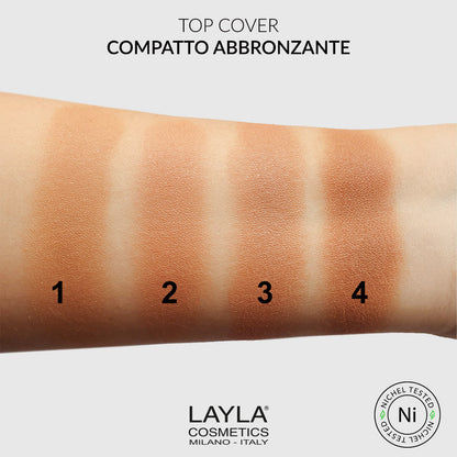 Layla Cosmetics Compatto Abbronzante Top Cover No 3 - Pudra Bronzanta