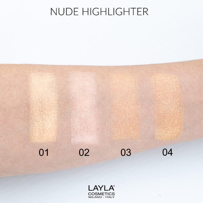 Layla Cosmetics Nude Highlighter Top Cover No 3 - Iluminator