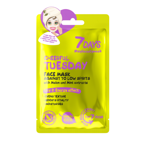 Masca de Fata 7DAYS Cheerful Tuesday Pepene & Menta 28g