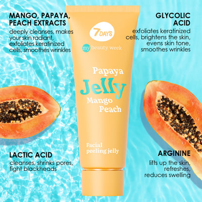 Exfoliant Facial 7DAYS My Beauty Week Peeling Jelly Gomaj 80ml